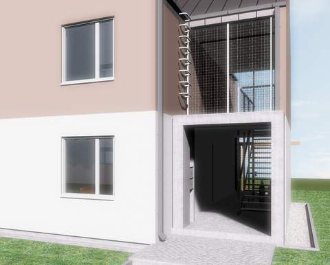 projekt domu dwurodzinnego 2x80m2