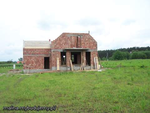 widok z tyłu domu - od strony salonu