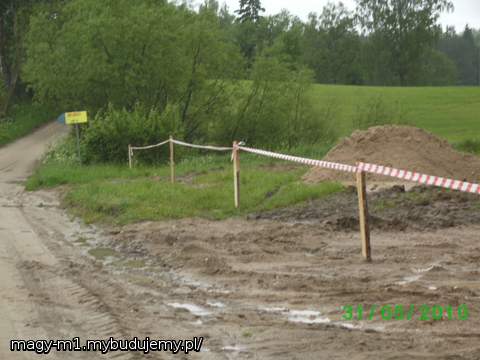 tak dzis rodzice odgrodzili zeby nikt nie wchodzilł dopoki znow nie rusza roboty..