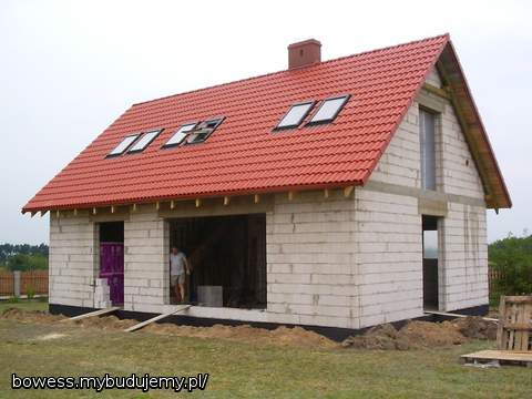 Stan surowy, elewacja ogrodowa.