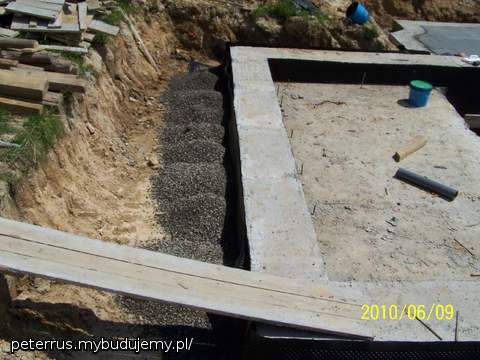 Przygotowania pod drenaż zewnętrzny