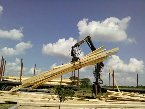 transport drewna na dom