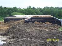 Stan końcowy obsypywania przed domem na dzień 28.06.2010