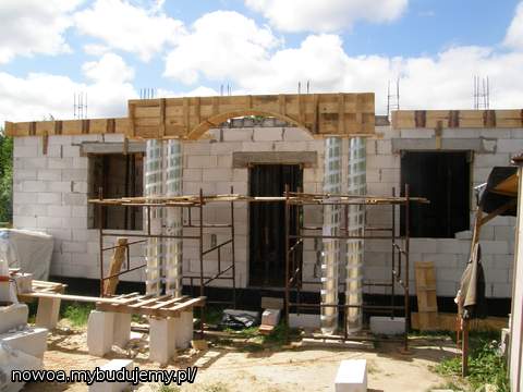 podciąg i słupy żelbetowe