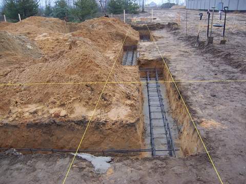 Gruszczyn wykop pod fundament