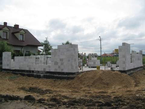 Ściana od strony tarasu...