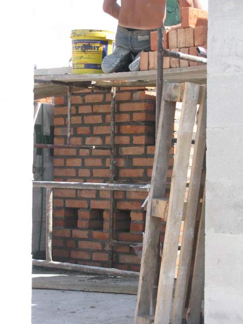 Komin w pomieszczeniu gospodarczym