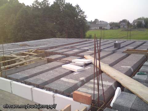 strop gotowy do zalania