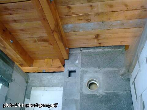 Strop - widok z kotłowni