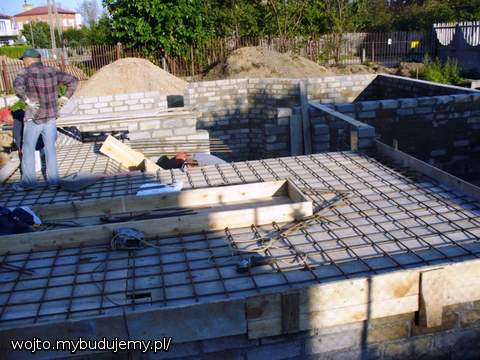 Szalowanie stropu ,garaż.