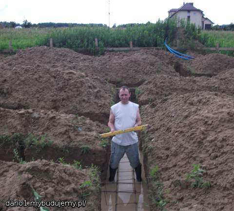 pomiar poziomu w kaloszach:)