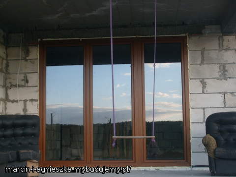 okienko salonu i jednocześnie wyjście na taras