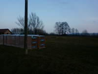 Na razie działeczka z cegłą ale już niedługo:)