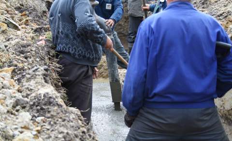 ława fundamentowa zalana