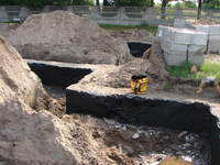 Malowanie fundamentów od wewnątrz