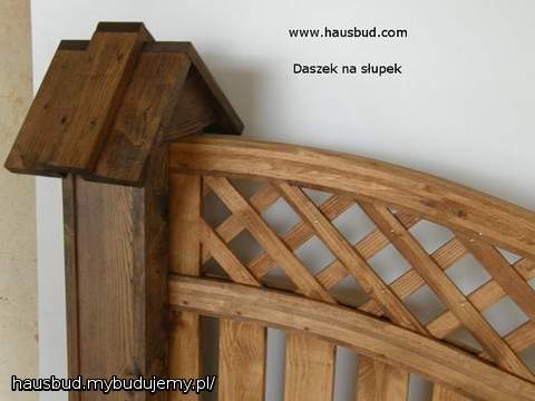 Daszek ozdobny na słupek