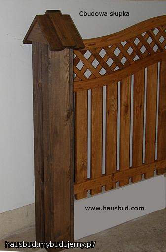 Obudowa słupka z daszkiem