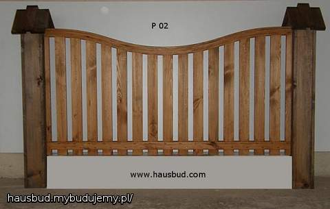 Przęsło płotu P02