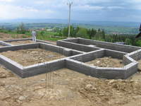 Wylanie fundamentów domu - Bańska Wyżna