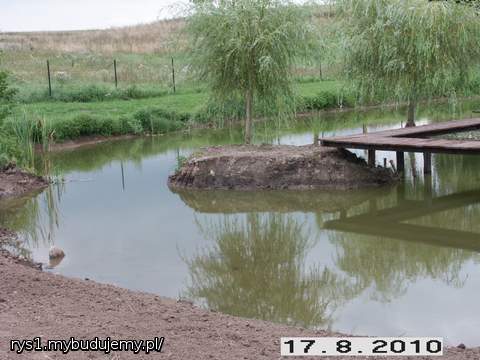 Po zimie przybędzie wody ok 50 cm do przelewu.