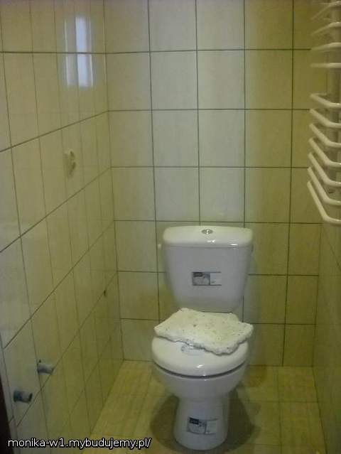 toaleta w trakcie wykonczen