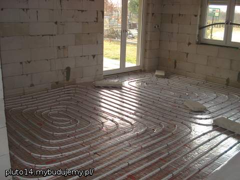 Ogrzewanie podłogowe - salon