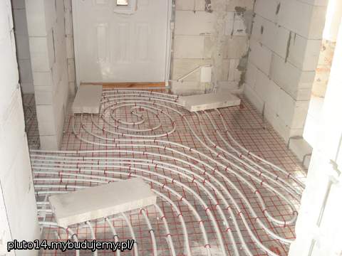 Ogrzewanie podłogowe - wejście do domu