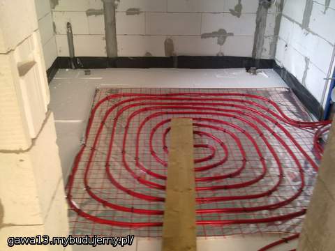 łazienka - podłogówka